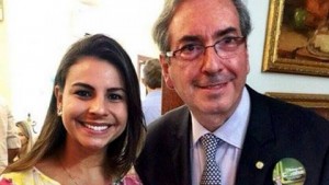 Eduardo Cunha com a musa da moralidade, Mariana Carvalho