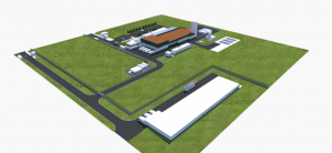 Maquete do complexo industrial que a empresa Sudri Participações pretende instalar em Porto Velho