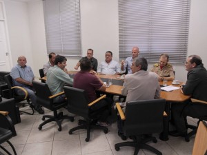 Dirigentes esportivos reunidos com vice-governador, Daniel Pereira