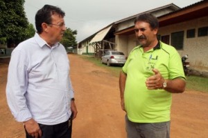Residente do DER, Irineu Antonio Hofstetter com o vice-presidente do Reca, Simildo Kaifer