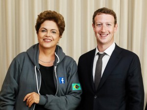 Dilma e o dono do Facebook: prestígio internacional