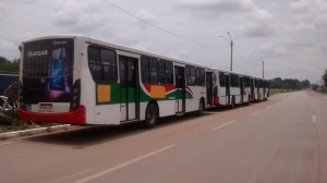 Os ônibus apreendidos seriam utilizados em Rio Branco pela empresa Via Verde/Fotos: ContilNet