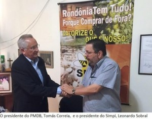 Político visitou a sede do Simpi e destacou o papel  econômico dos micros e pequenos negócios, que somam 105 mil das 111 mil empresas registradas em Rondônia